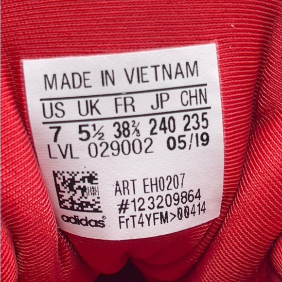 Adidas Women’s EQT GAZELLE Scarlet Red Size 7 - Picture 8 of 8